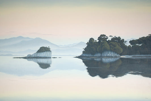 Celery Top Islands at Twilight. Sth. West Tasmania