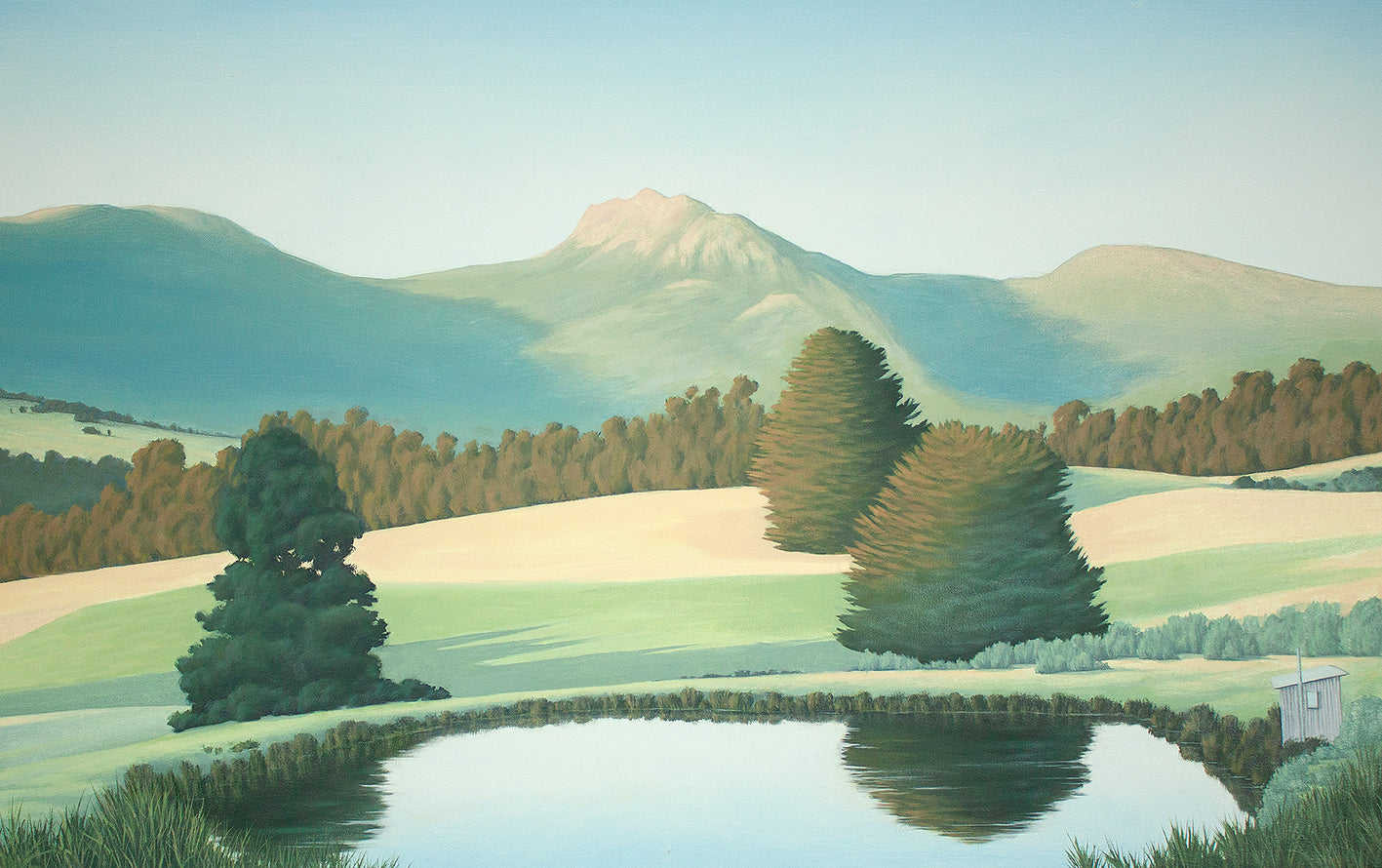 Golden Summer Sleeping Beauty Original oil painting by Tasmanian Artist Richard Stanley