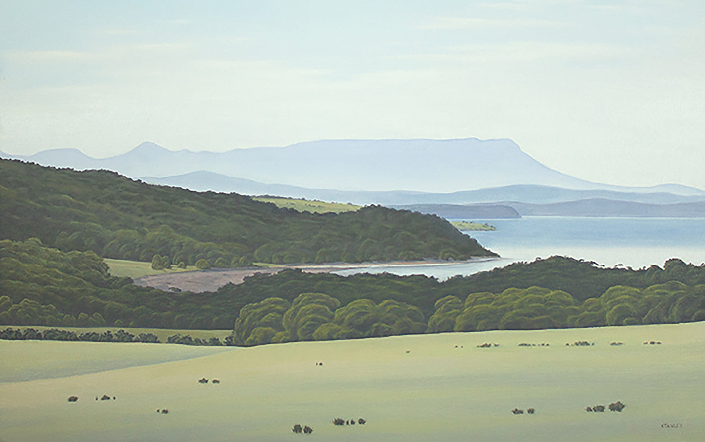 Kunanyi (Mt. Wellington), Tasmania. From Bruny Island