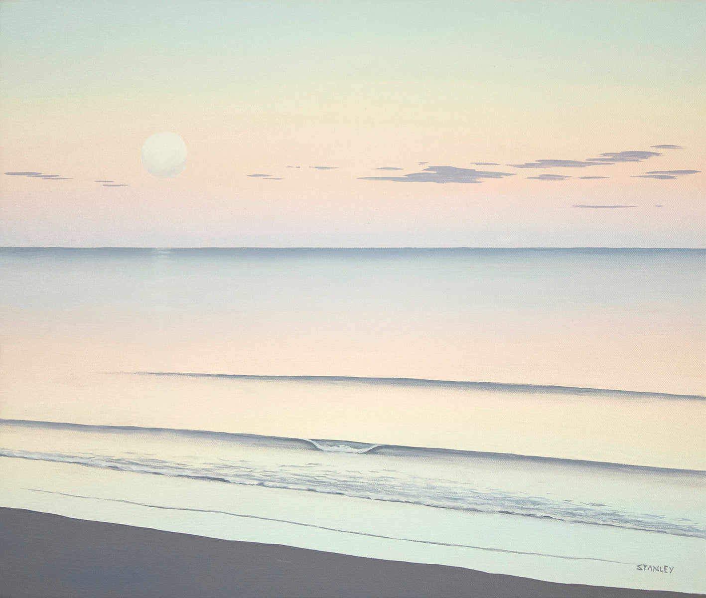 Moonscape 2 Original Oil painting by Richard Stanley, Tasmania.