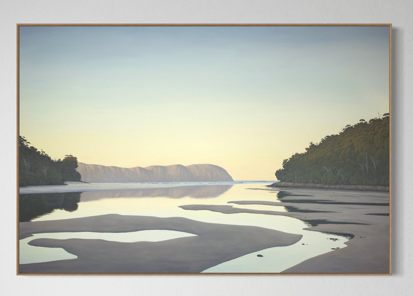 Cloudy Bay Lagoon, Dusk at Low Tide, Bruny Island, Tasmania.