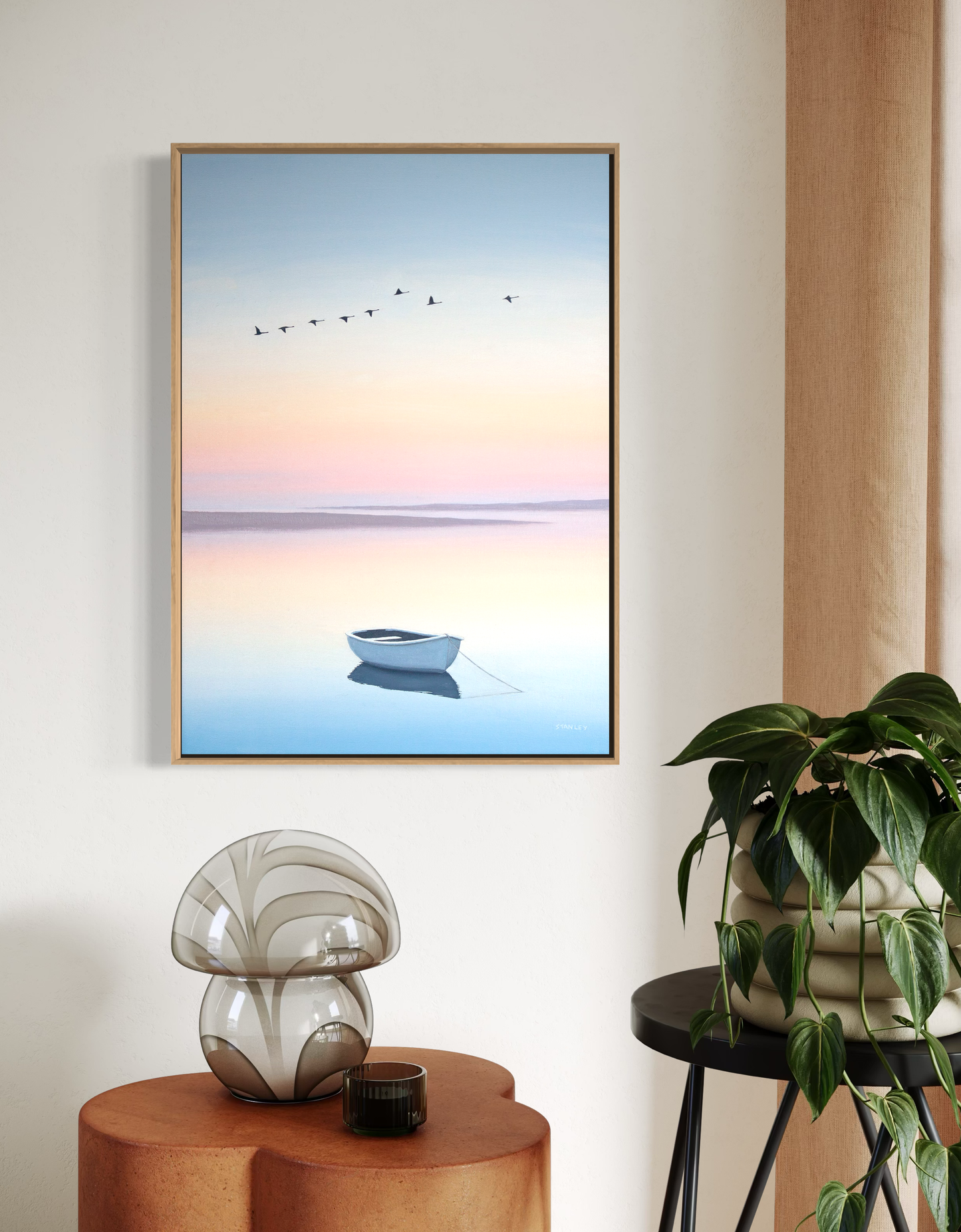 Swans at Sunset