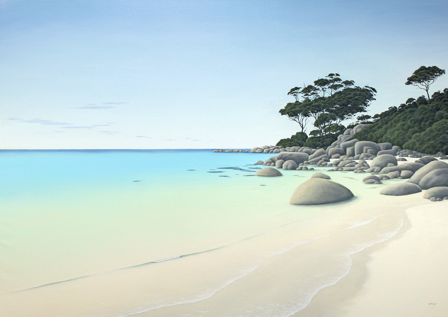 Binalong Bay 2 East Coast Tasmania oil painting / Tasmanian Art / The Art of Richard Stanley