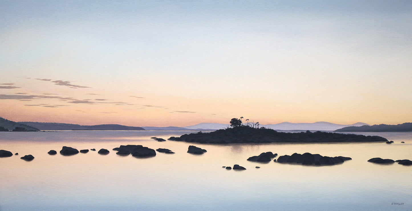 Cockle Creek Tasmania oil painting / Tasmanian Art / The Art of Richard Stanley