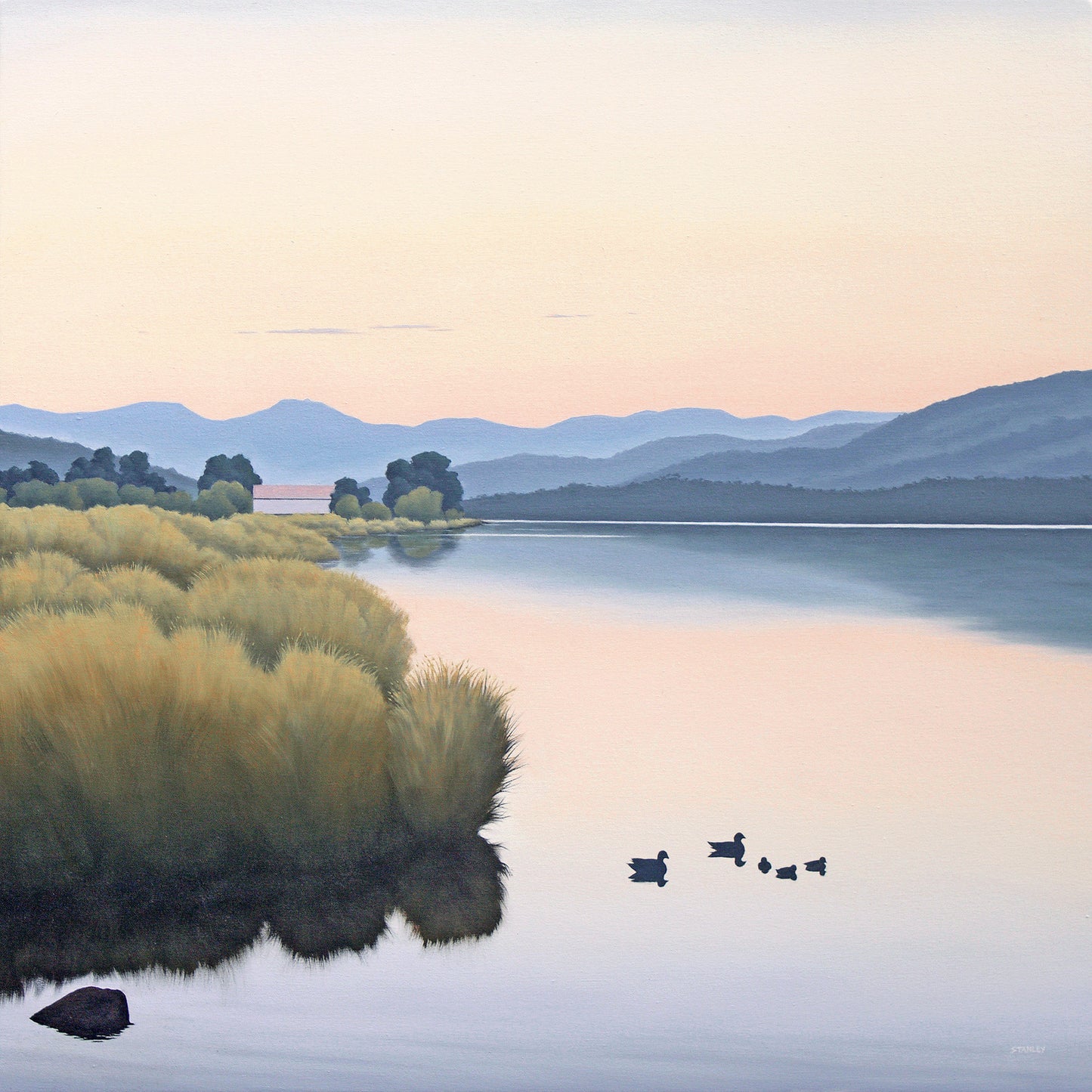 Sleeping Beauty from Franklin oil painting / Tasmanian Art / The Art of Richard Stanley