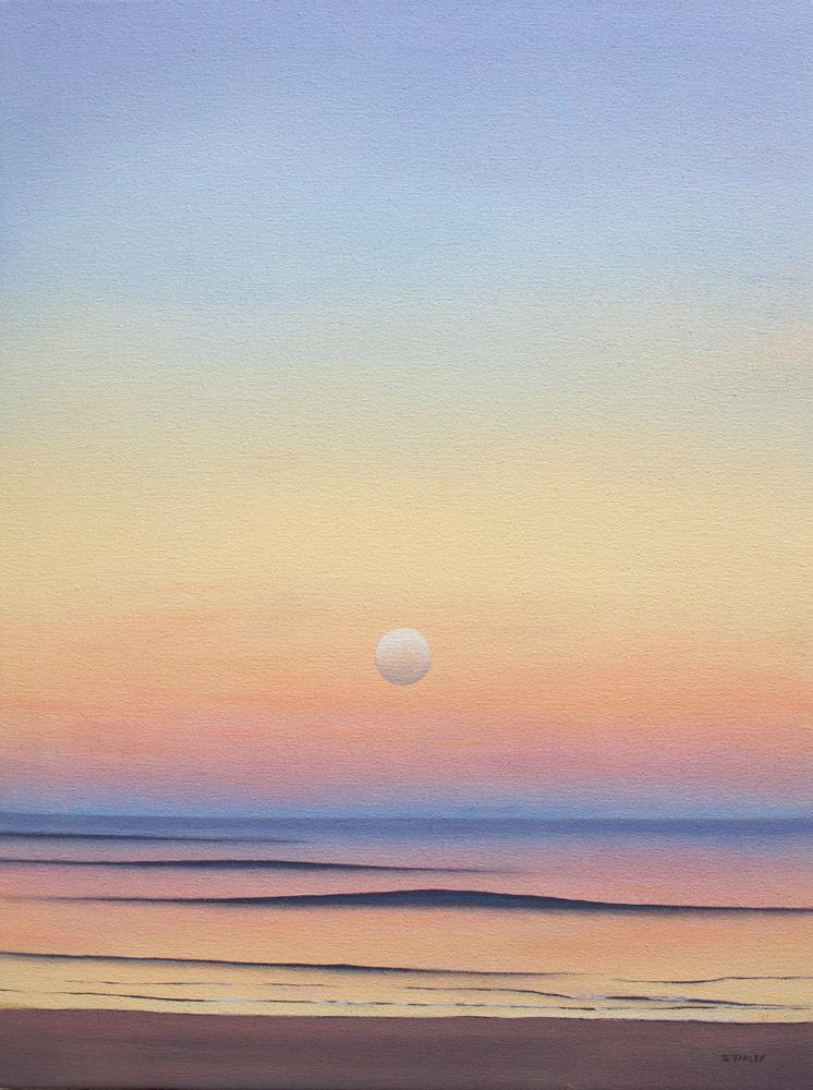 Full Moon Swell, Tasmania Original Oil Paintings The Art of Richard Stanley