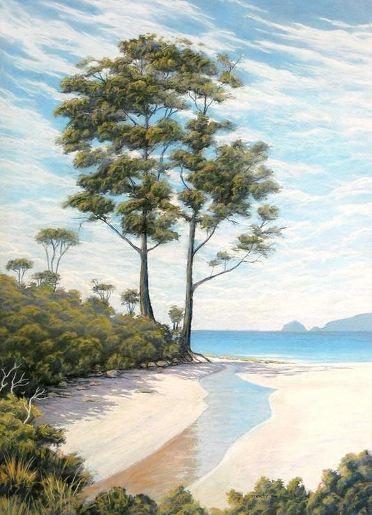 Resolution Creek, Pastel, Bruny Island, Tasmania, Fine Art Print / Tasmanian Art / The Art of Richard Stanley