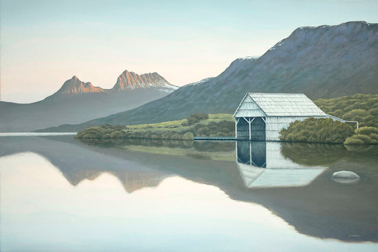 Cradle Mountain Dove Lake original oil painting by Richard Stanley Tasmania