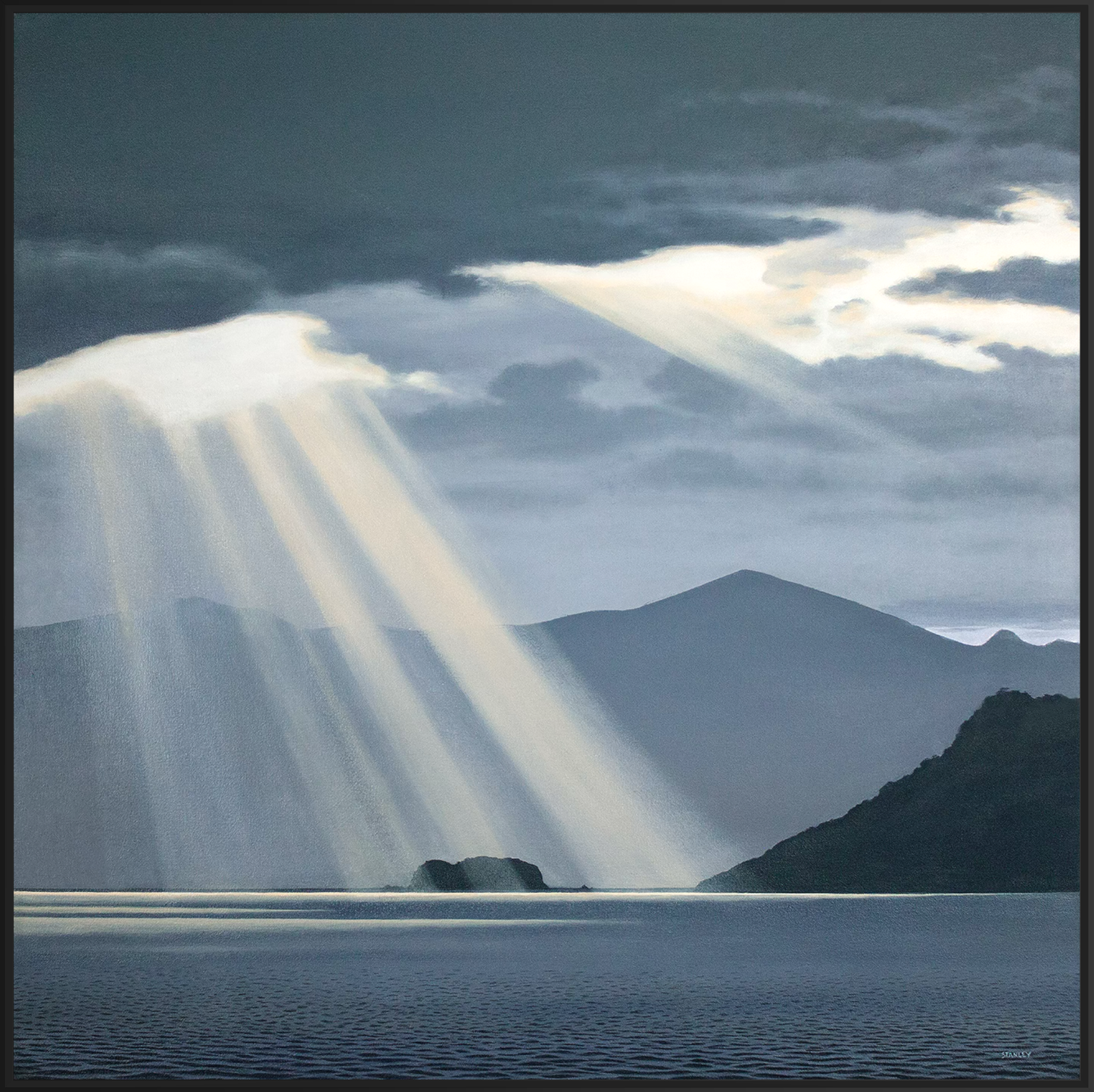 Golden Beams, Bathurst Habour, Tasmania.