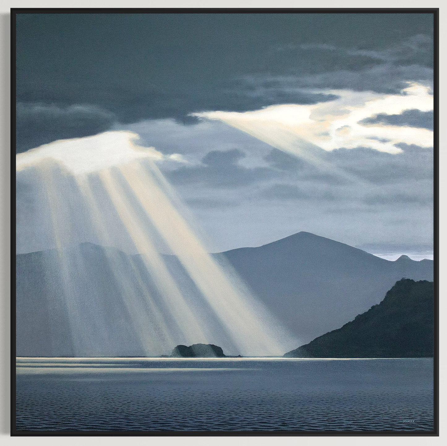 Golden Beams, Bathurst Habour, Tasmania.