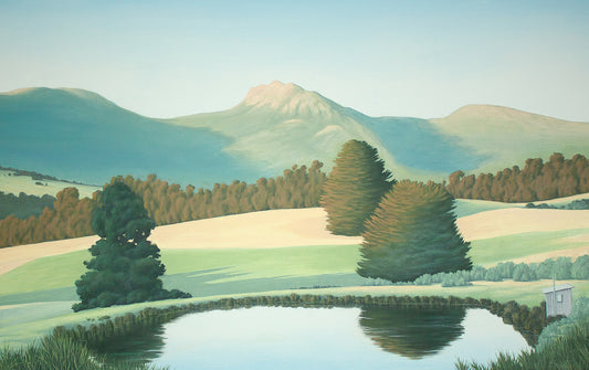 Golden Summer Sleeping Beauty Original oil painting by Tasmanian Artist Richard Stanley