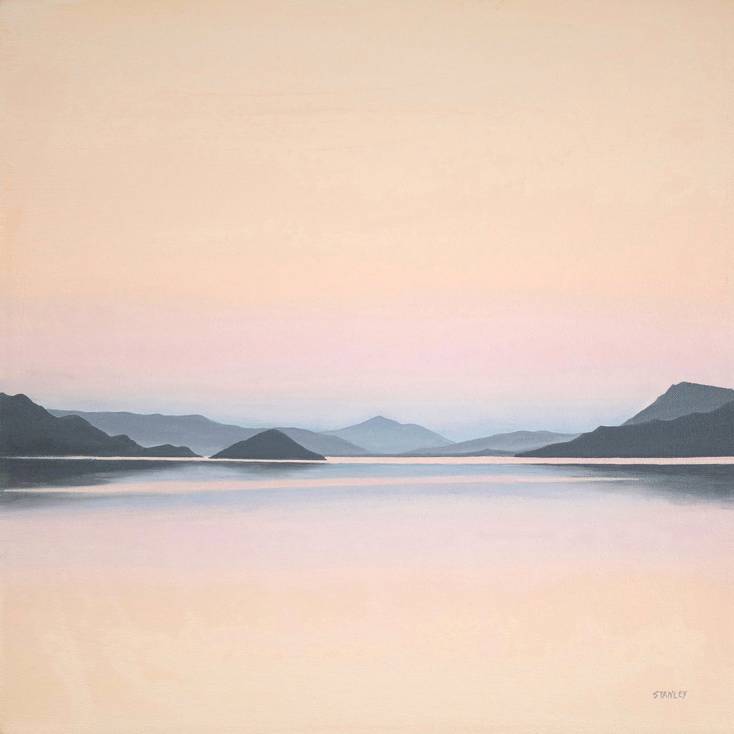 South West Wilderness, Tasmania from an oil painting by Richard Stanley. www.theartofrichardstanley.com.au
