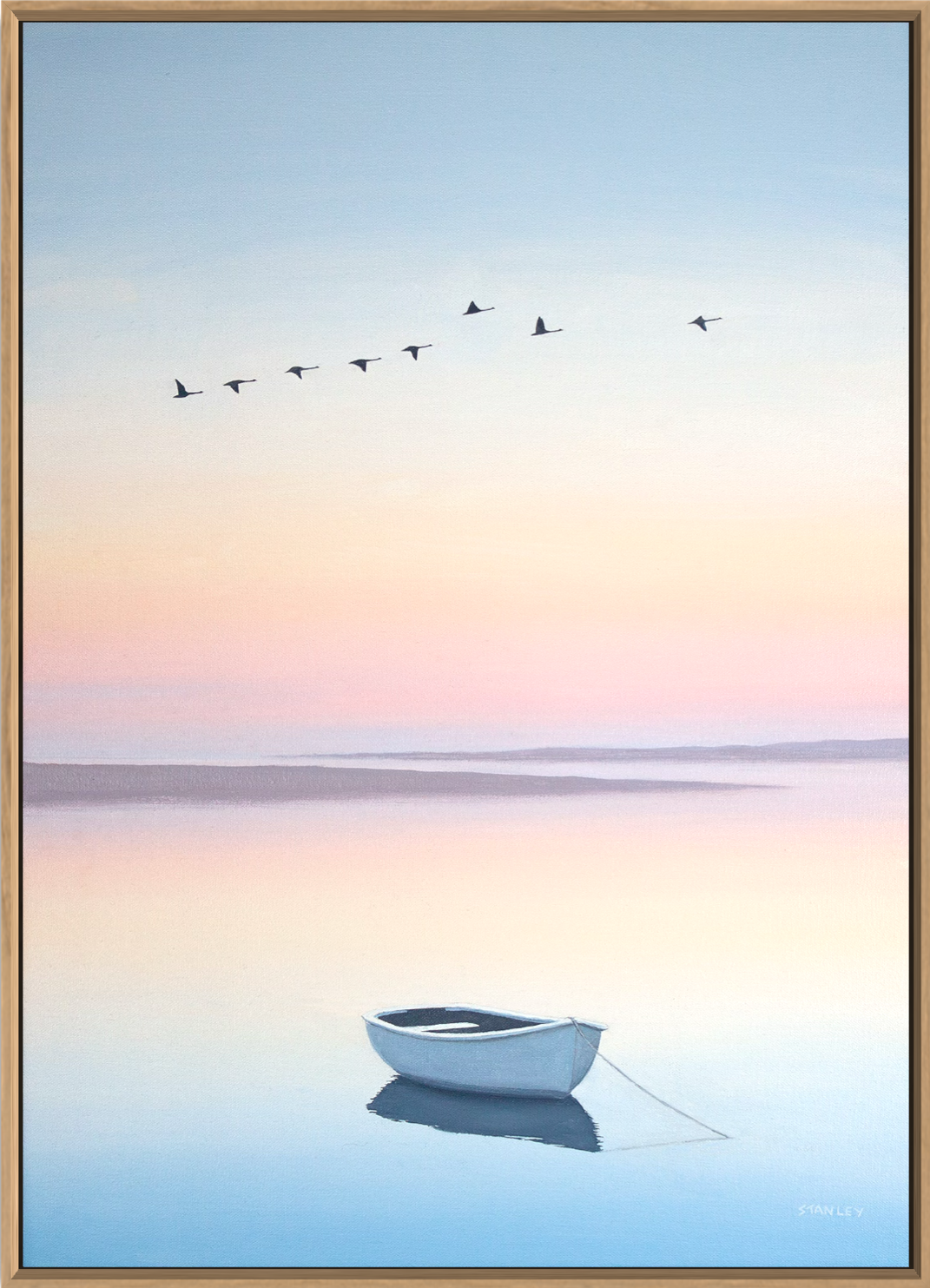 Swans at Sunset