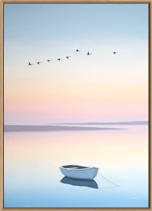 Swans at Sunset