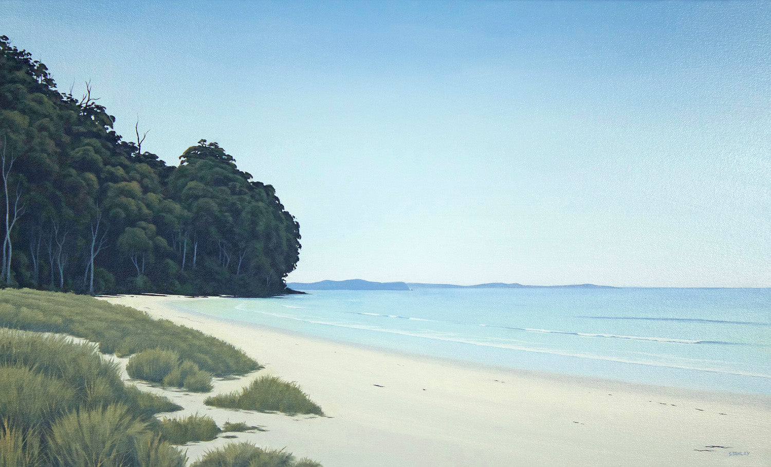 Adventure Bay, Bruny Island Tasmania original oil painting / Tasmanian art / The Art of Richard Stanley