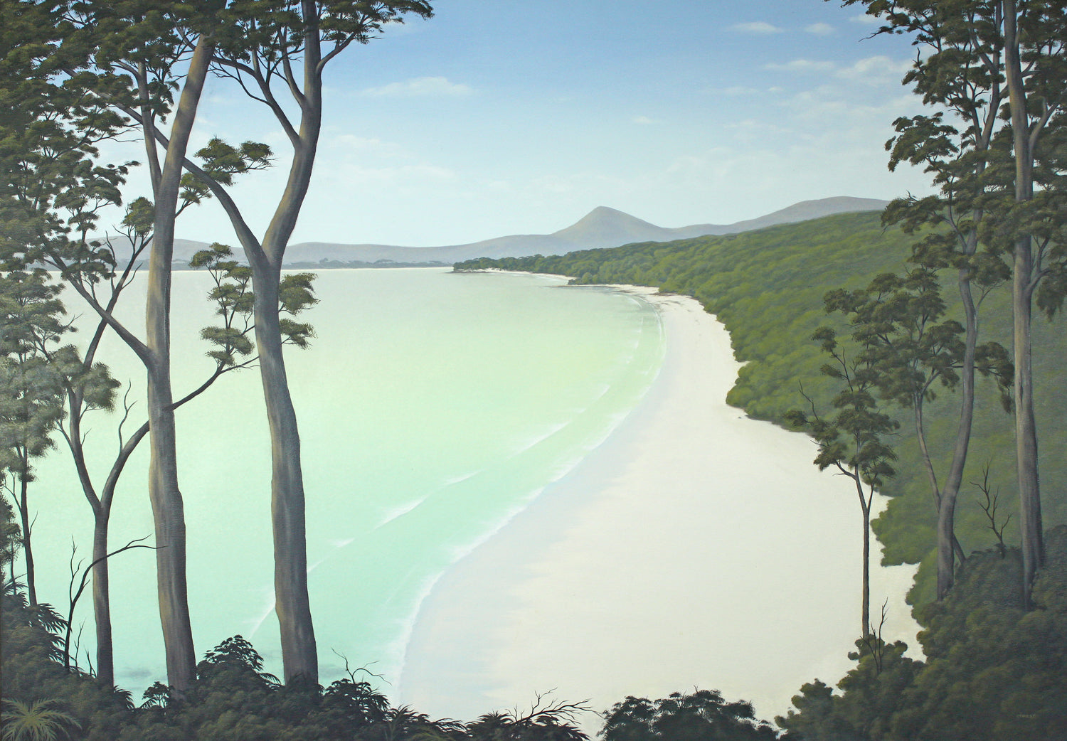 Adventure Bay 3, Bruny Island, Tasmania. Original Oil Painting / Tasmanian art / The Art of Richard Stanley