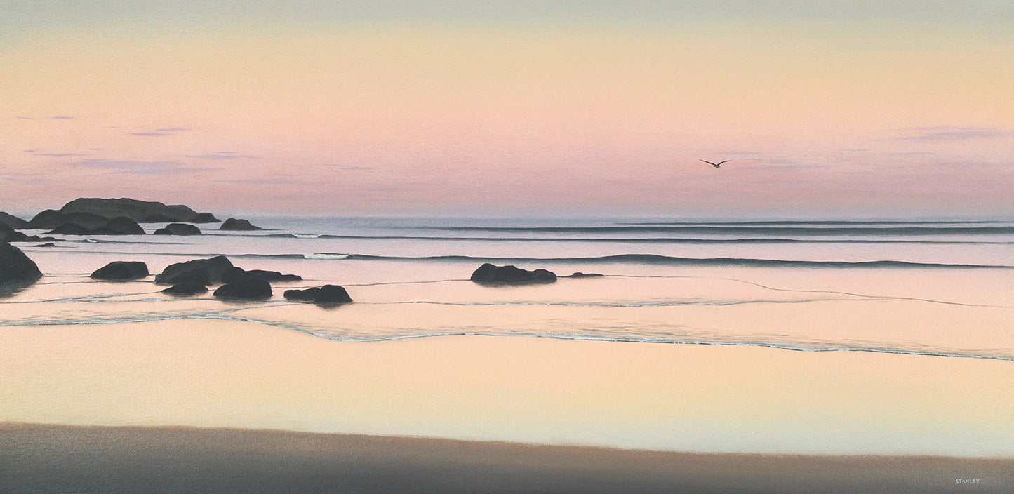 Beach Rocks oil painting / Tasmanian Art / The Art of Richard Stanley