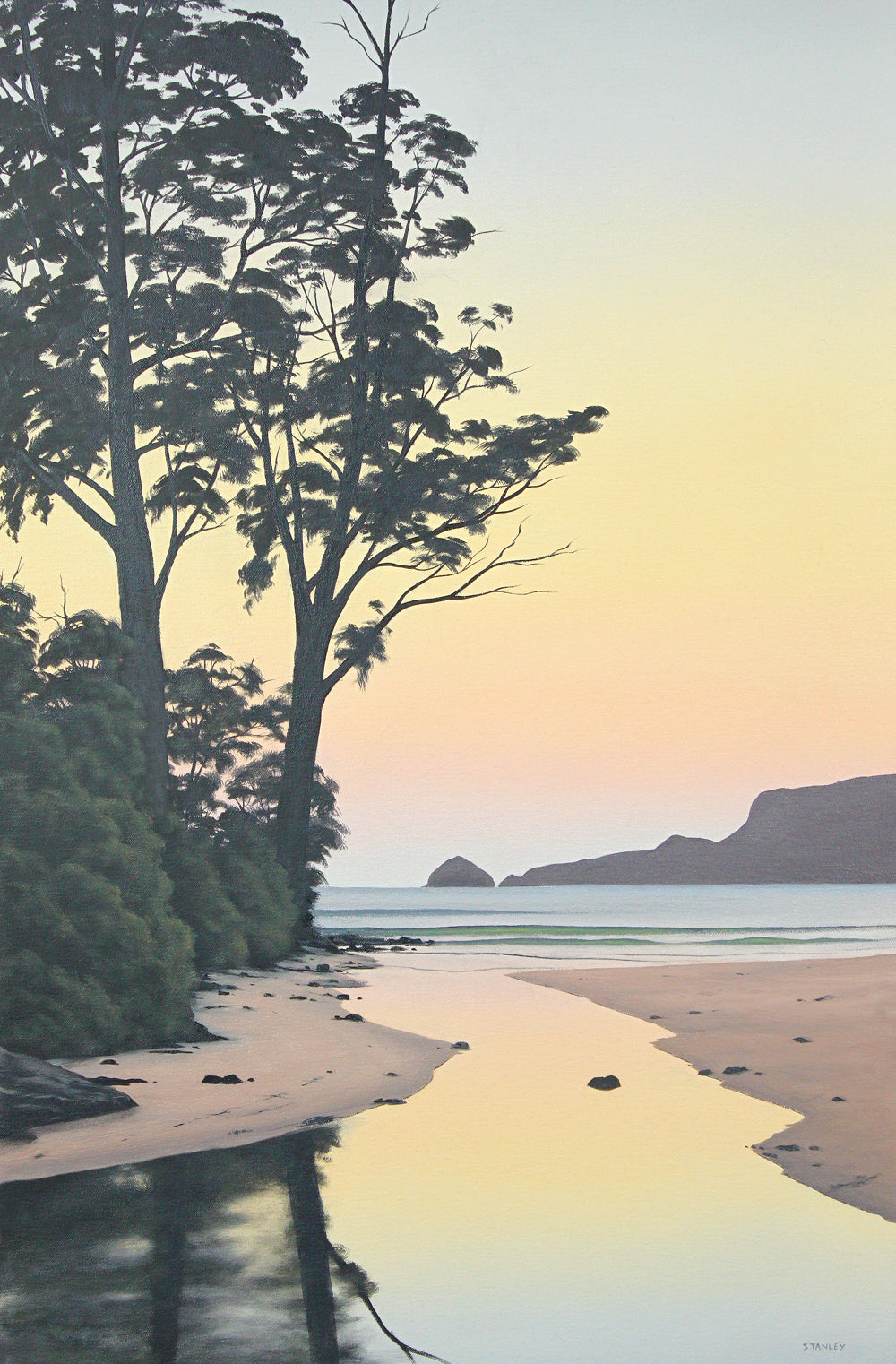 Two Tree Point Bruny Island Tasmania oil painting / Tasmanian Art / The Art of Richard Stanley