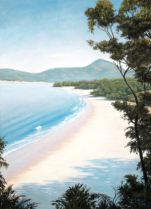 Adventure Bay, Bruny Island, Tasmania Pastel /Award Winner / Fine Art Print / The Art of Richard Stanley