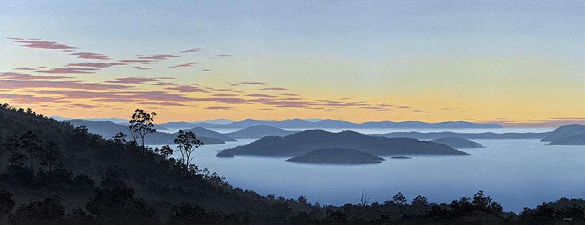 Bruny Island from Woodbridge Hill 2 Canvas Print / Tasmanian Art / The Art of Richard Stanley