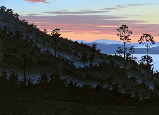 Bruny Island from Woodbridge Hill. Tasmania (Part A of 3) Triptych Fine Art Print Part A of 3 / Tasmanian Art / The Art of Richard Stanley