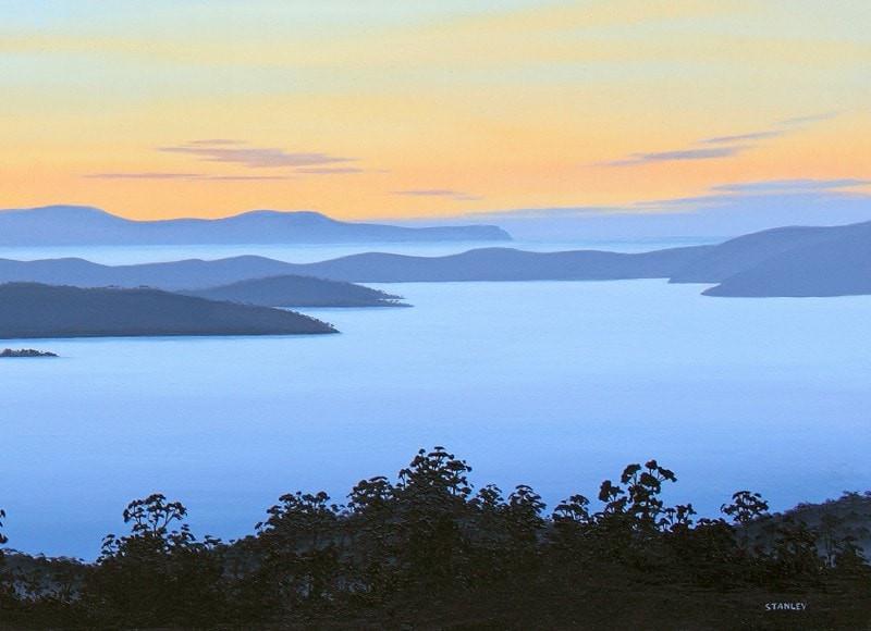 Bruny Island from Woodbridge Hill. Tasmania (Part C of 3) Fine Art Print / Tasmanian Art / The Art of Richard Stanley