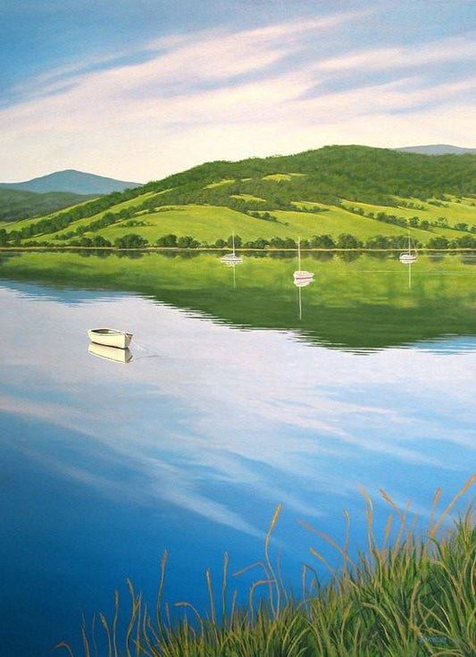 Cygnet Bay, Huon Valley, Tasmania Fine Art Print / Tasmanian Art / The Art of Richard Stanley