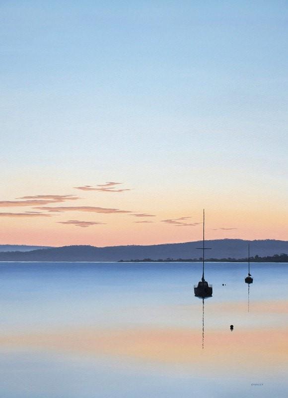 Dawn from Kettering, Tasmania. Fine Art Print / Tasmanian Art / The Art of Richard Stanley