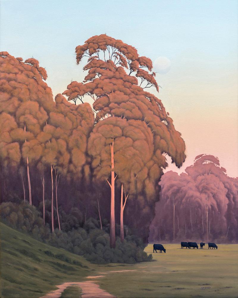 Huon Dusk. Huon Valley. Tasmania. Canvas Print / Tasmanian Art / The Art of Richard Stanley