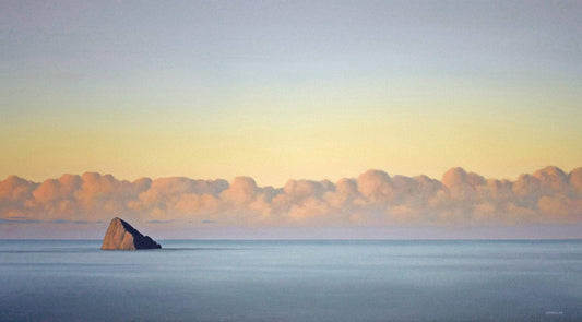 Mewstone Rock Sunset, Tasmania Original Oil Painting / Tasmanian Art / The Art of Richard Stanley
