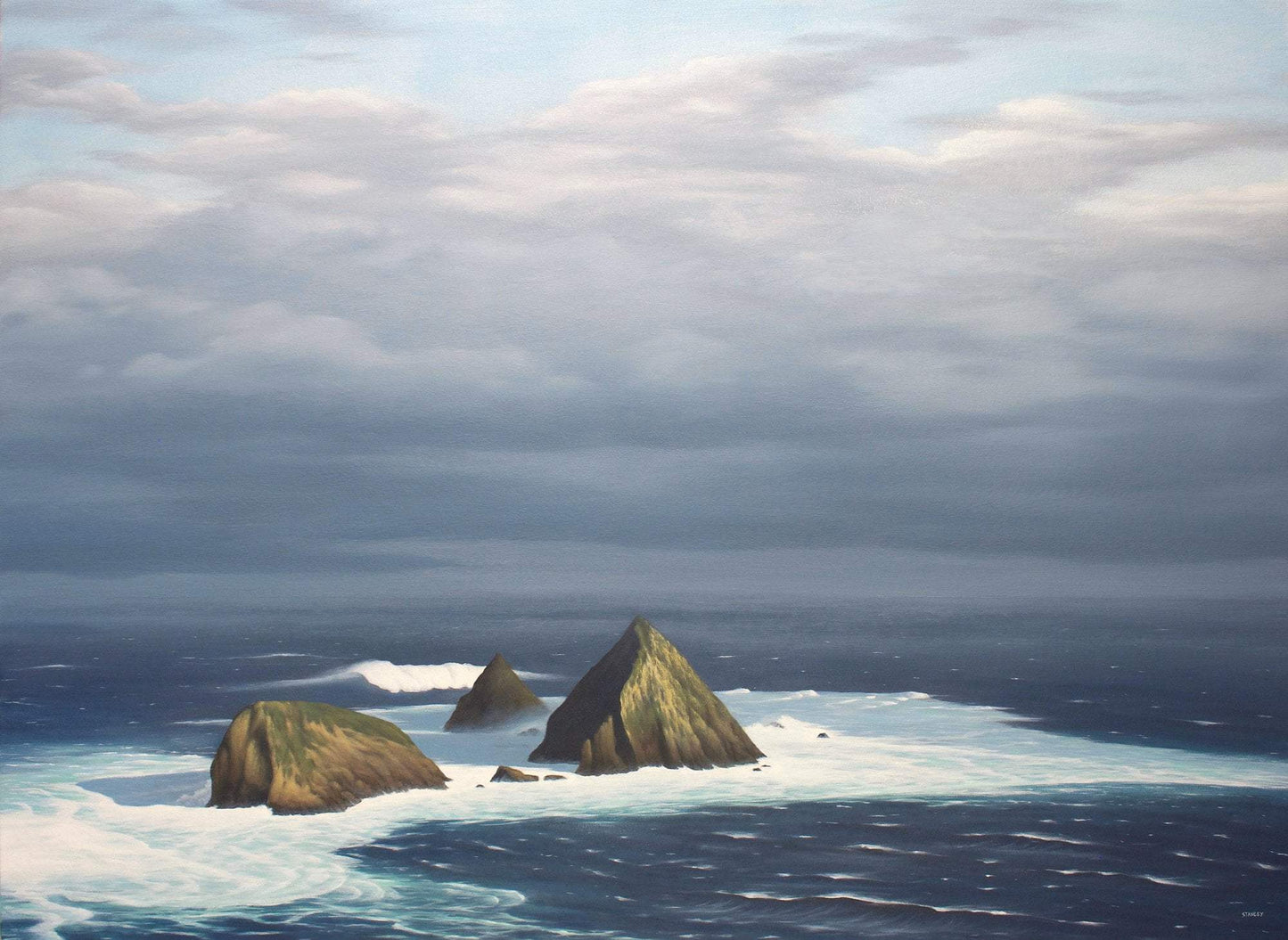 The Needles 2, Maatsuyker Island. Tasmania Canvas Print / Tasmanian Art / The Art of Richard Stanley