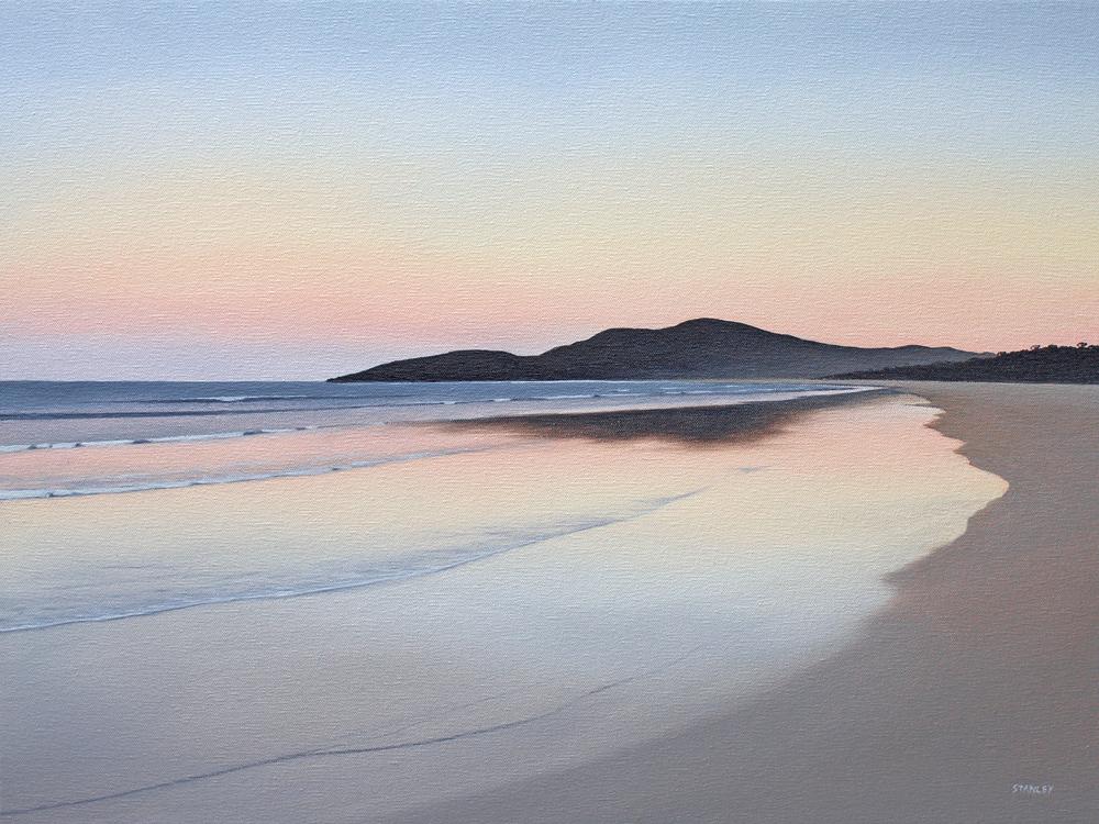 Twilight Beach Original Oil Paintings / Tasmanian Art / The Art of Richard Stanley